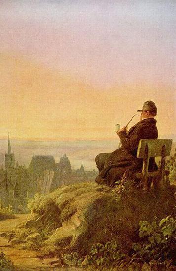 Carl Spitzweg Rast auf dem Weinberg